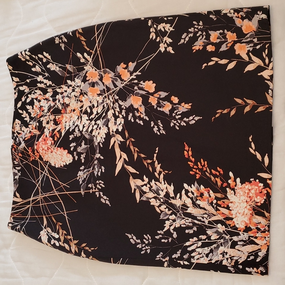 Talbot's, 4 petite, pencil skirt, floral print